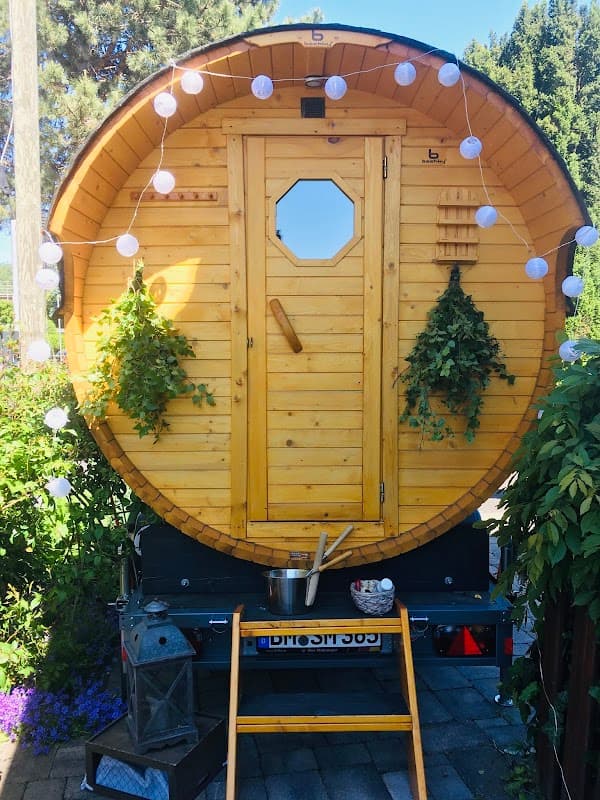 Mobile Sauna Köln mieten - Fass Sauna Vermietung