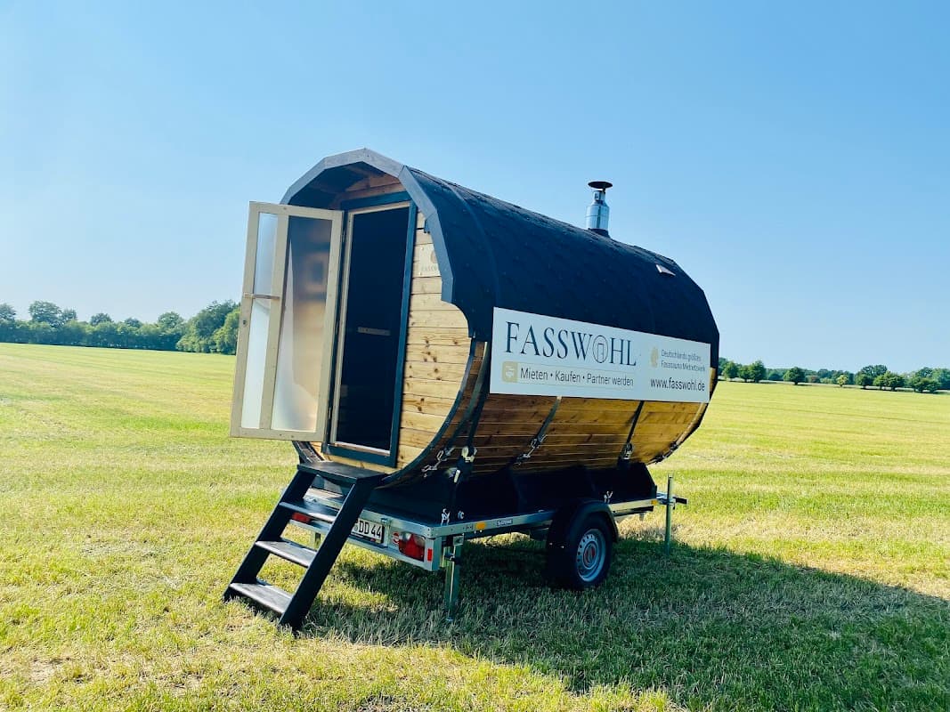Mobile Sauna mieten in Neumünster / Schleswig-Holstein von Fasswohl