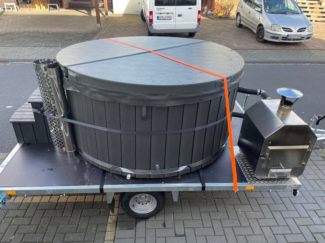 Wellness-Friesen/ Mobiler Whirlpool, Hot Tub, Badefass auf Anhänger zu vermieten & verkaufen - Bild 2